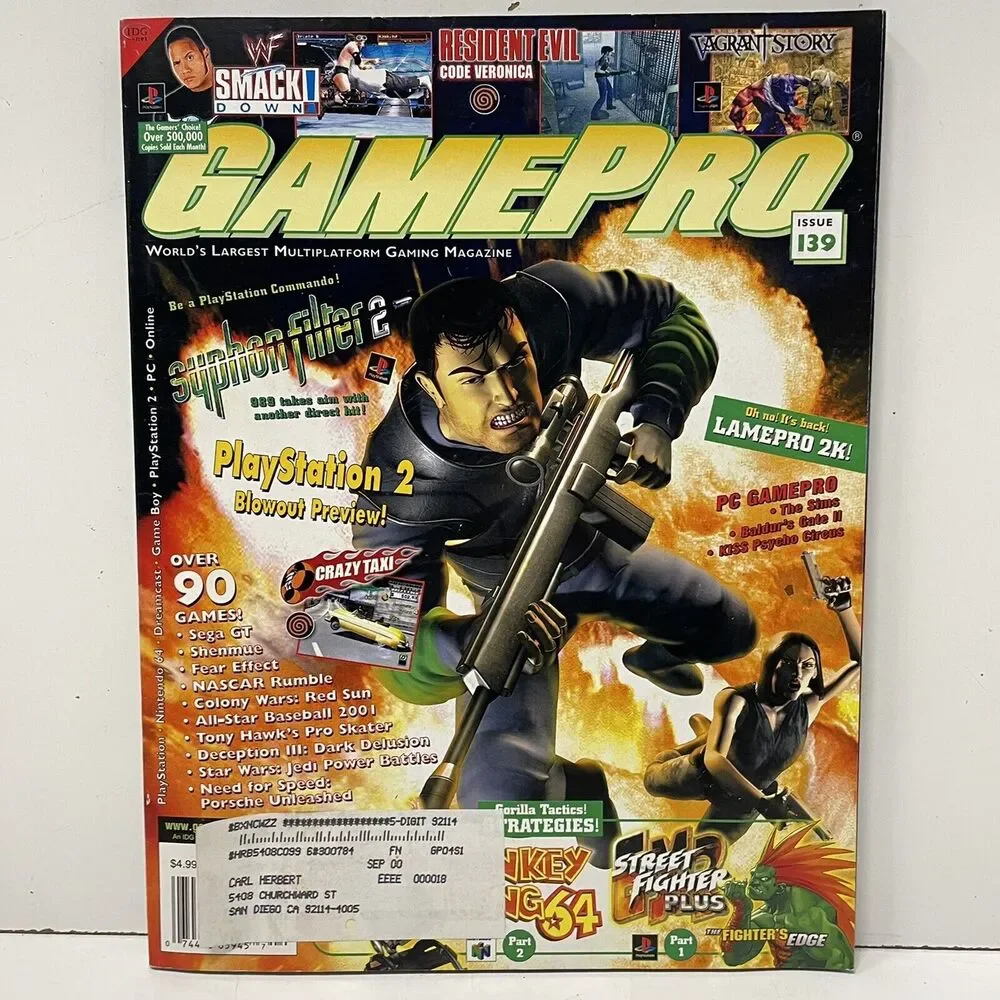 GAMEPRO Magazine - Issue 139 April 2000 Syphon Filter 2 - The Rock - Donkey Kong